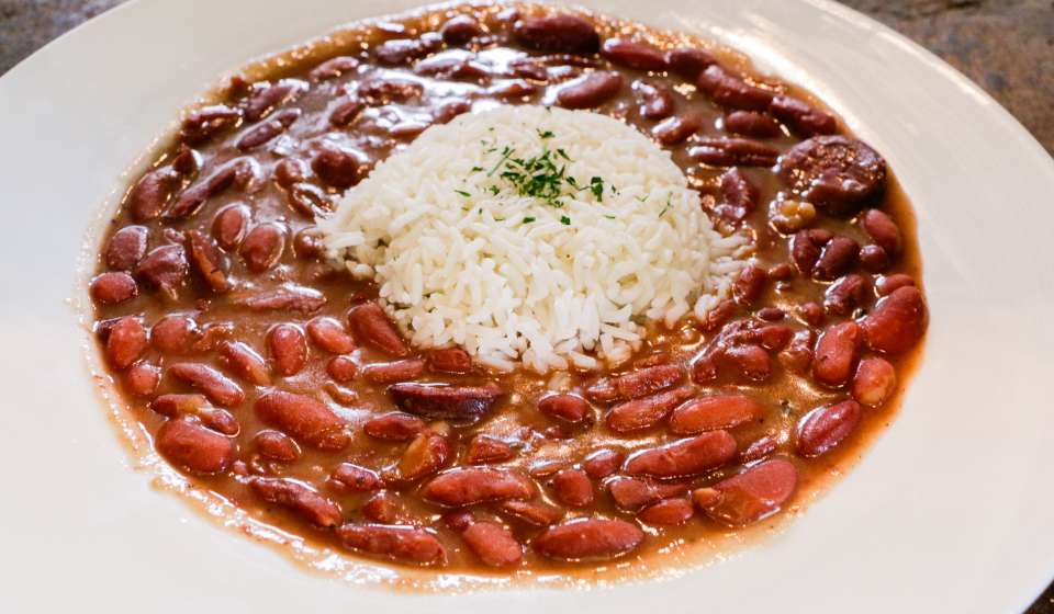 New Orleans Food Red Beans and Rice